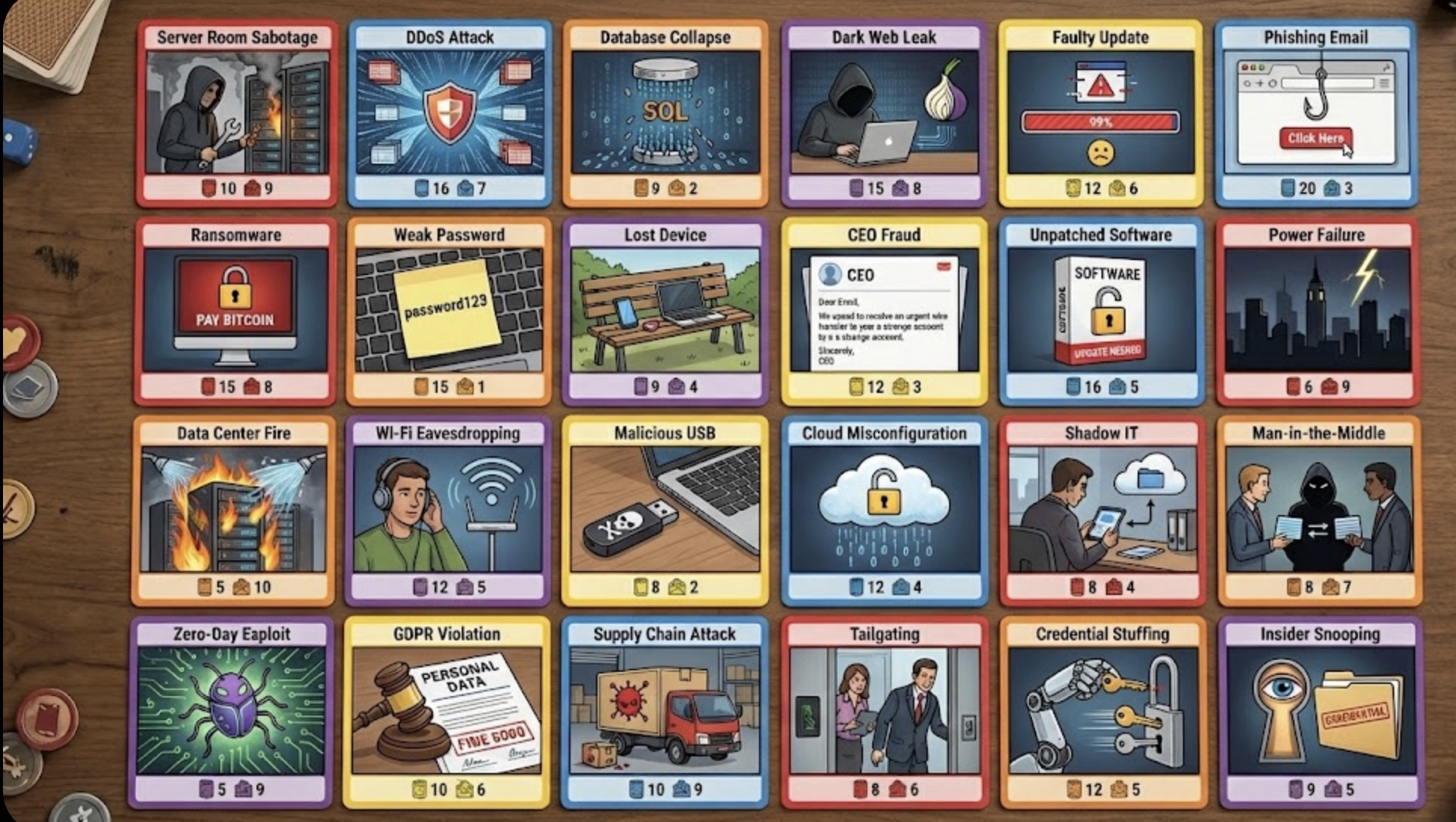[NO]risk Security Card Game Full Deck Preview